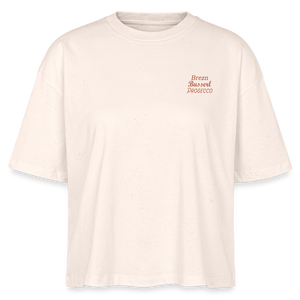 *Brezn Busserl Prosecco* Boxy Bio-T-Shirt - Natur