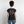 *Bisserl Rebellion* T-Shirt mit gerollten Ärmeln - Navy