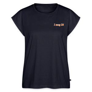 *I mog Di* T-Shirt mit gerollten Ärmeln - Navy