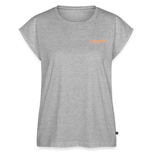 *I mog Di* T-Shirt mit gerollten Ärmeln - Grau meliert
