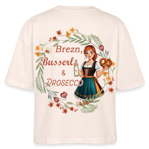*Brezn Busserl Prosecco* Boxy Bio-T-Shirt - Natur