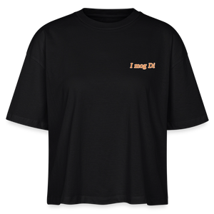 *I mog Di* Boxy Bio-T-Shirt - Schwarz