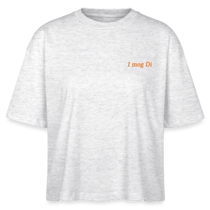 *I mog Di* Boxy Bio-T-Shirt - Weiß meliert