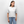*Bisserl Rebellion* Boxy Bio-T-Shirt - Weiß meliert