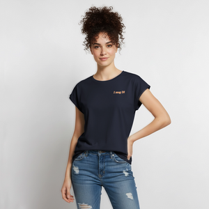 *I mog Di* T-Shirt mit gerollten Ärmeln - Navy