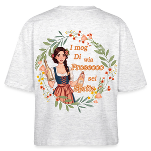 *I mog Di* Boxy Bio-T-Shirt - Weiß meliert