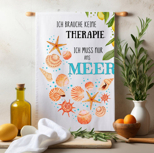 Geschirrtuch Therapie Meer