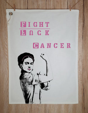 Paño de cocina Fight & Fuck Cancer
