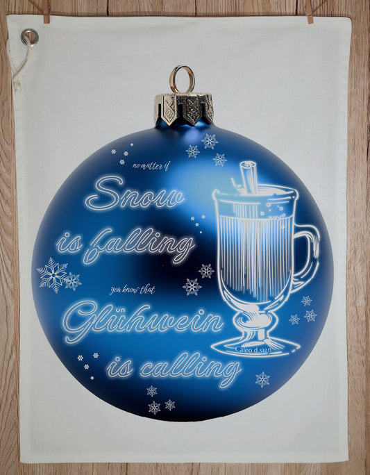 Geschirrtuch Glühwein calling