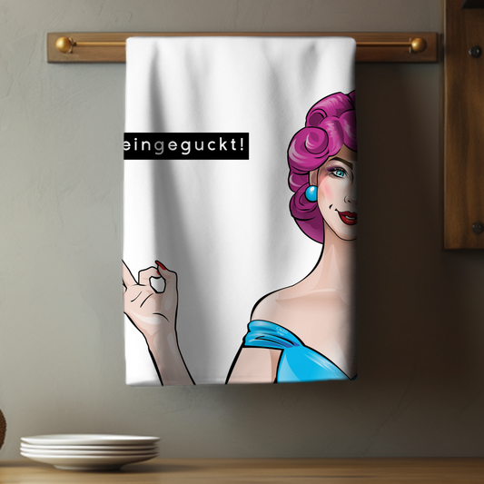 Geschirrtuch reingeguckt!