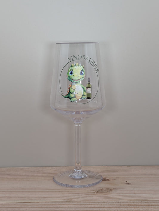 VINOSAURIER Wein- und Partyglas aus Kunststoff
