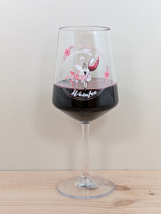 HOLLA die WEINFEE Wein- und Partyglas aus Kunststoff