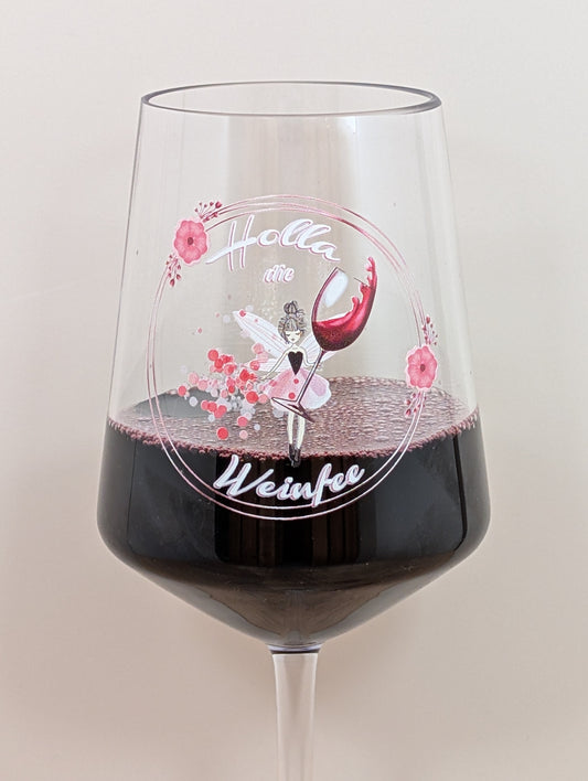HOLLA die WEINFEE Wein- und Partyglas aus Kunststoff