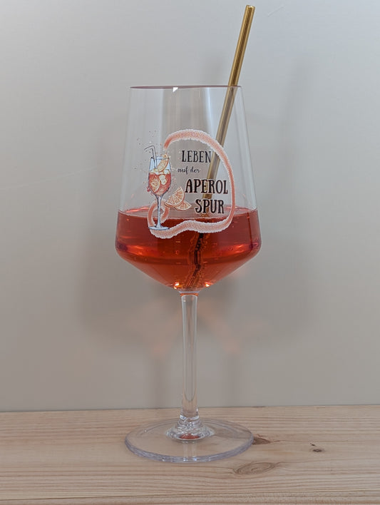 APEROLSPUR Wein- und Partyglas aus Kunststoff