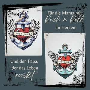Geschirrtuch Papa rockt