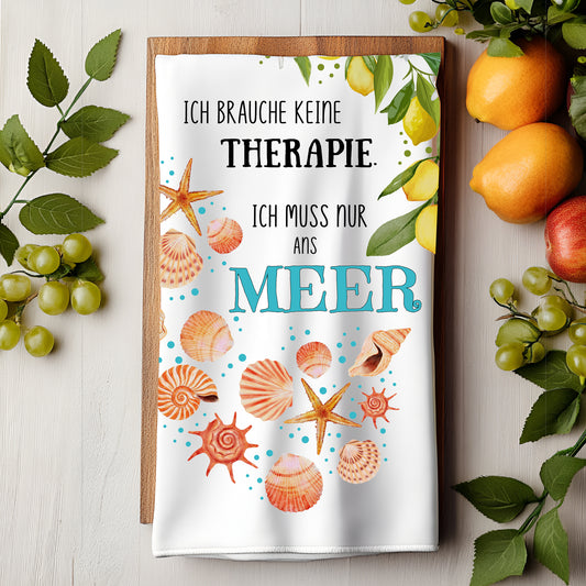 Geschirrtuch Therapie Meer